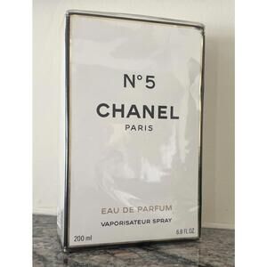 CHANEL NO 5 EAU DE PARFUM 6.8 FL.OZ 200 ML SPRAY FOR WOMEN NEW IN SEALED BOX